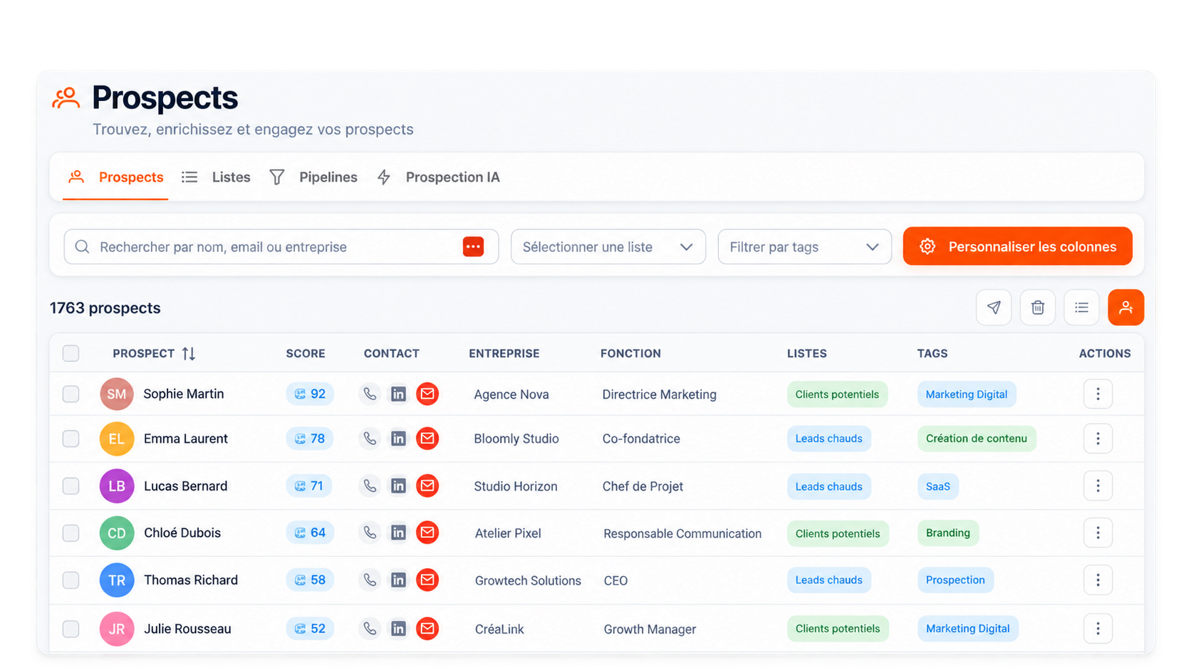 Advanced prospect search Turbo Tangerine